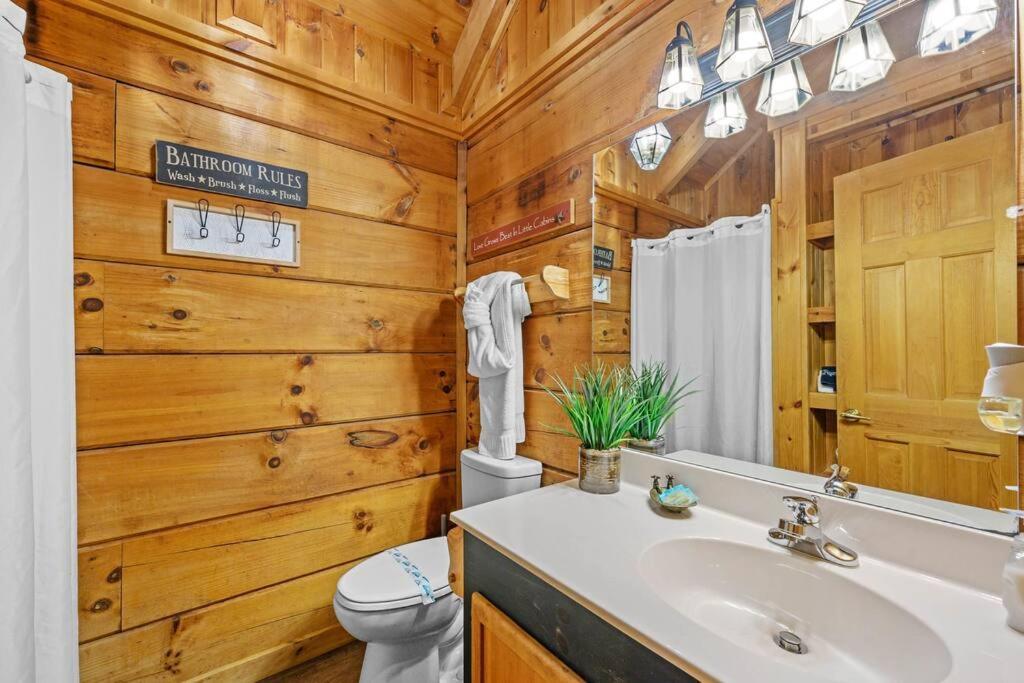 Do Not Disturb - Pigeon Forge Smoky Mountain Studio Cabin, Hot Tub, Fireplace Exteriör bild
